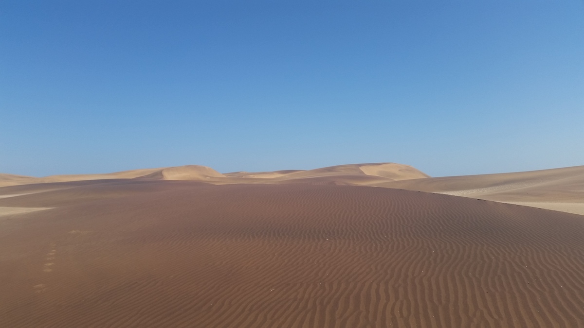 Namibia: Dünen der Namib bei Swakopmund - Magnetit