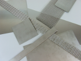 Cut examples of titanium sheets
